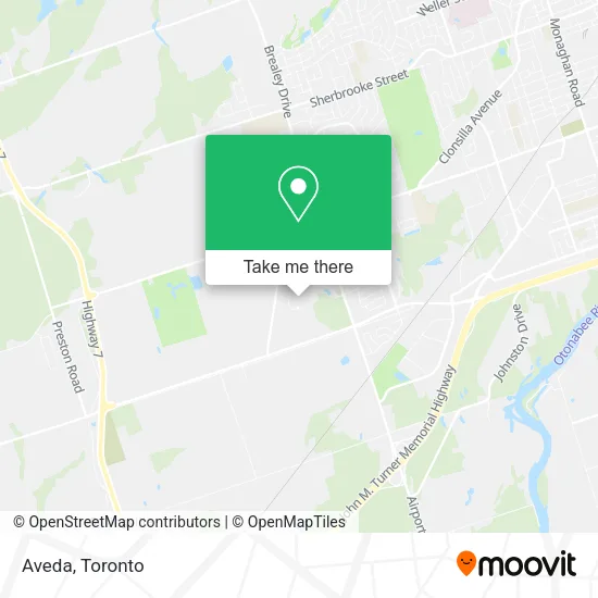 Aveda map