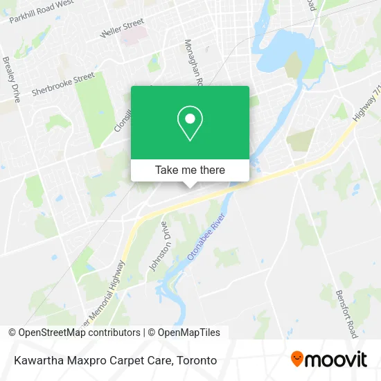 Kawartha Maxpro Carpet Care map