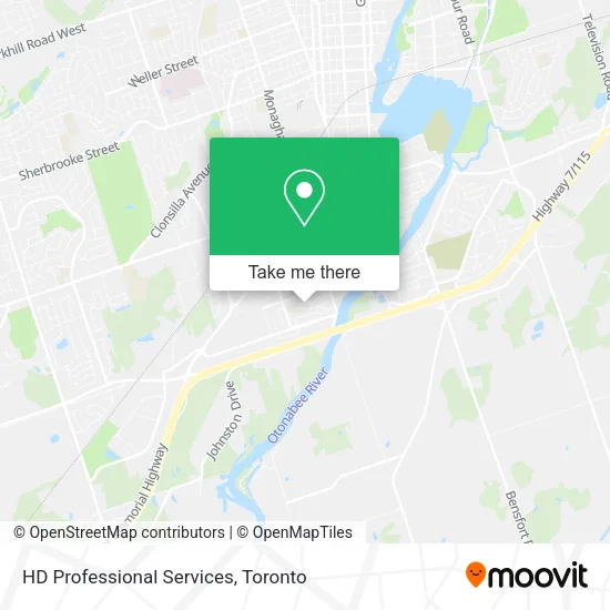 HD Professional Services map