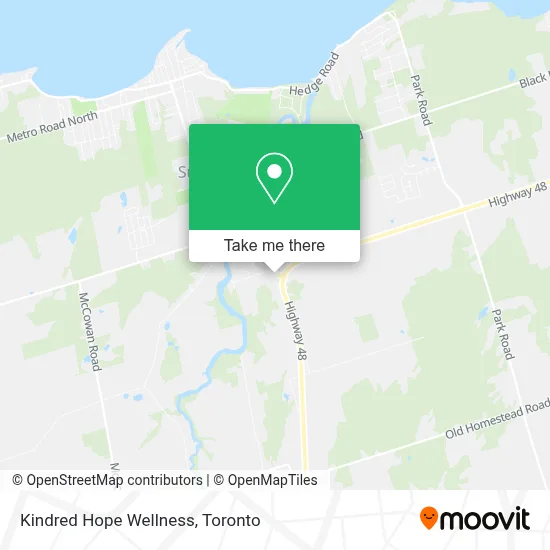 Kindred Hope Wellness map