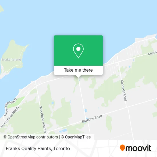 Franks Quality Paints map