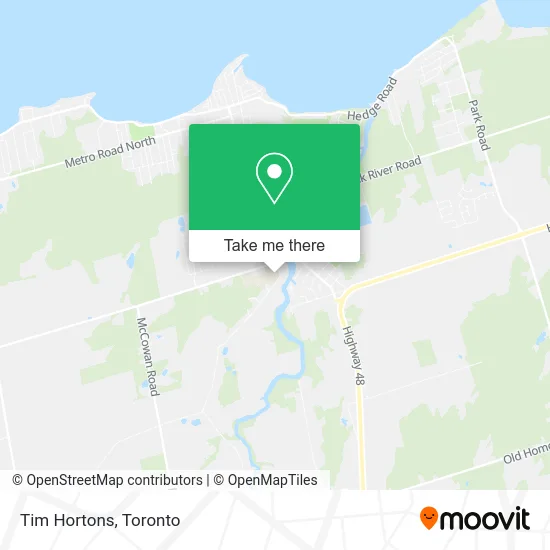Tim Hortons map