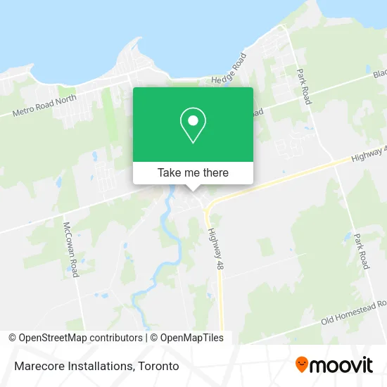 Marecore Installations map