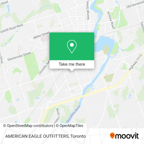 AMERICAN EAGLE OUTFITTERS map