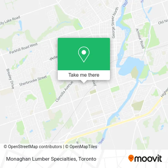Monaghan Lumber Specialties map