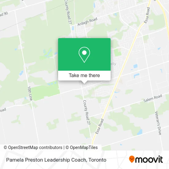 Pamela Preston Leadership Coach map