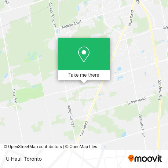 U-Haul map