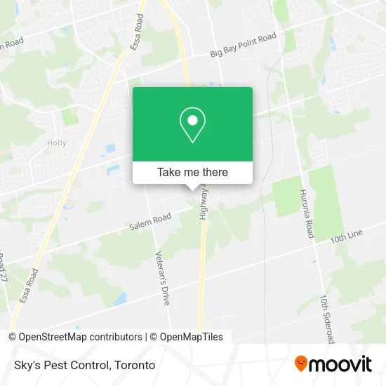 Sky's Pest Control map