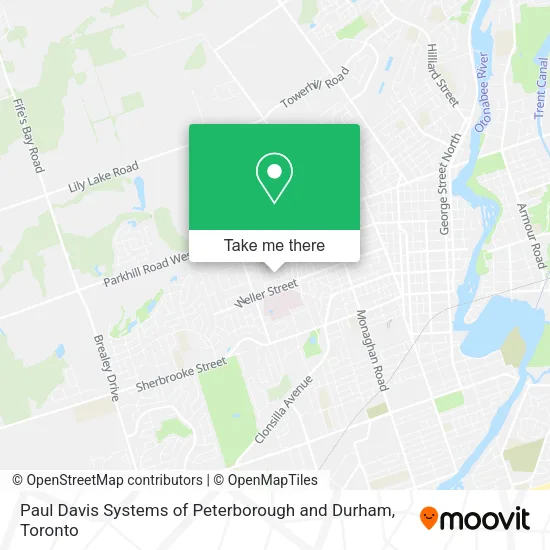Paul Davis Systems of Peterborough and Durham map