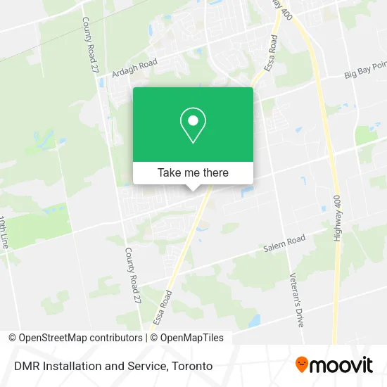 DMR Installation and Service map