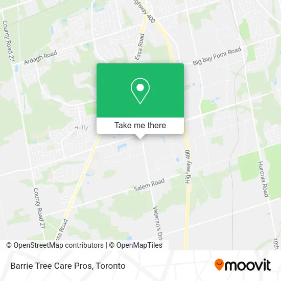 Barrie Tree Care Pros map