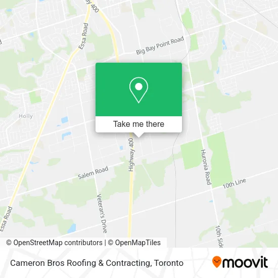 Cameron Bros Roofing & Contracting map