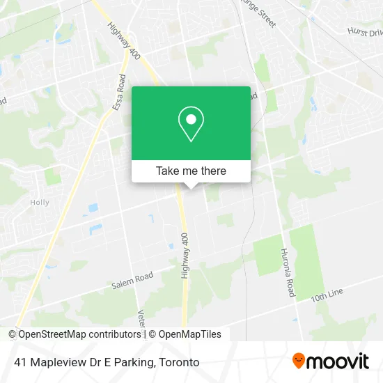 41 Mapleview Dr E Parking plan