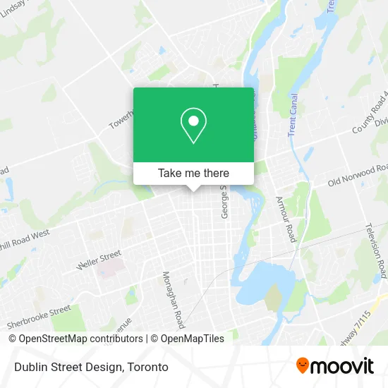 Dublin Street Design map