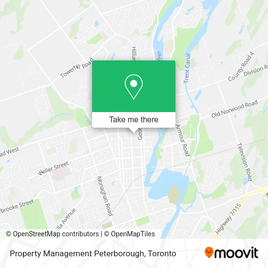Property Management Peterborough map