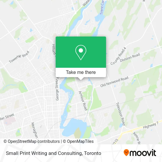 Small Print Writing and Consulting map