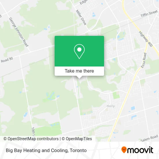Big Bay Heating and Cooling map