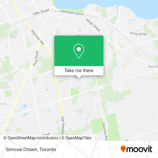 Simcoe Crown map