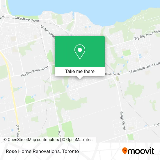 Rose Home Renovations map