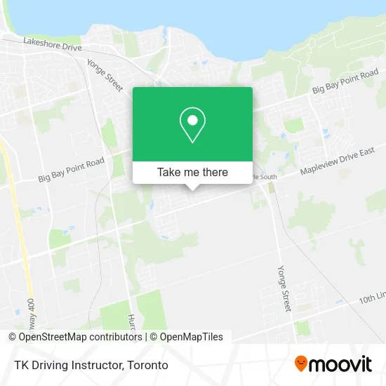 TK Driving Instructor map