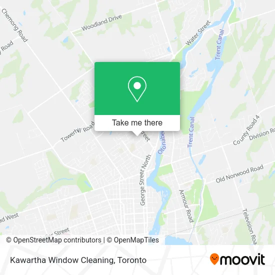 Kawartha Window Cleaning map