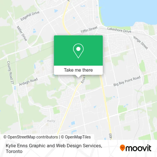 Kylie Enns Graphic and Web Design Services map