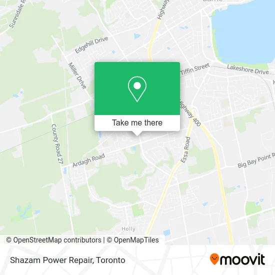 Shazam Power Repair map