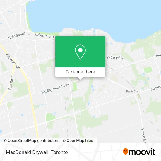 MacDonald Drywall map