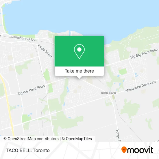 TACO BELL map