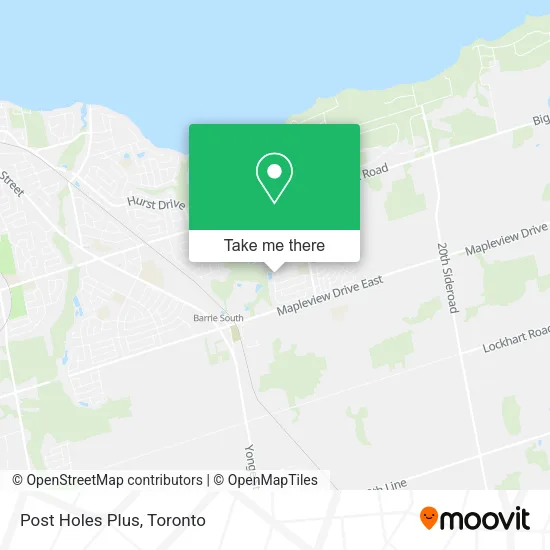 Post Holes Plus map