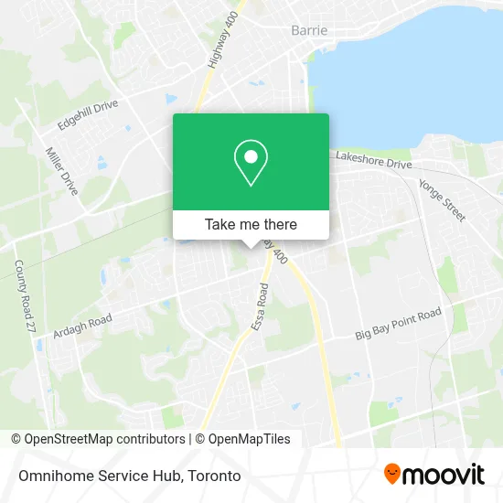 Omnihome Service Hub map
