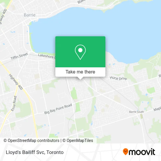 Lloyd's Bailiff Svc map
