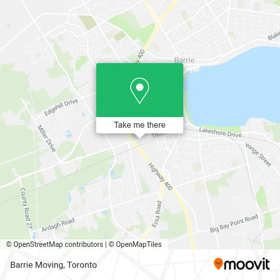 Barrie Moving map