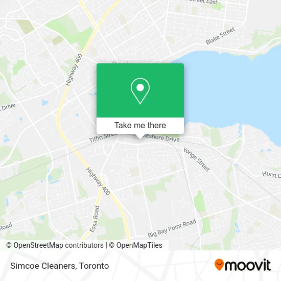 Simcoe Cleaners map