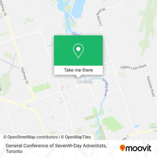 General Conference of Seventh-Day Adventists map