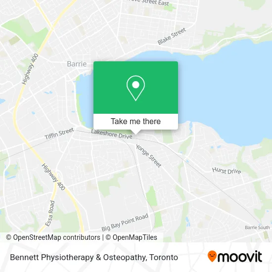 Bennett Physiotherapy & Osteopathy map