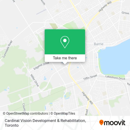 Cardinal Vision Development & Rehabilitation map