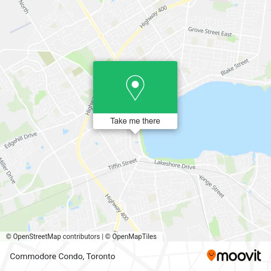 Commodore Condo map