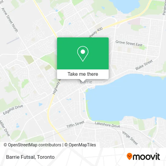 Barrie Futsal map