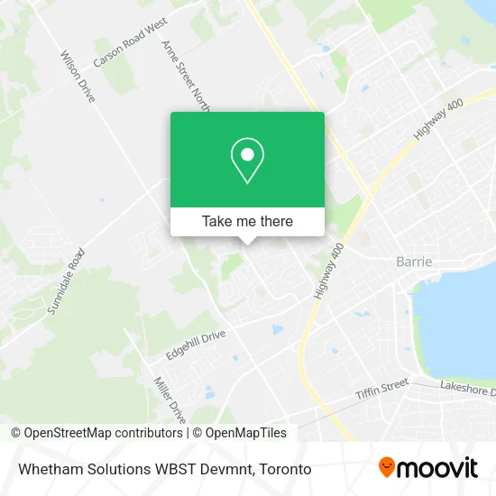 Whetham Solutions WBST Devmnt map