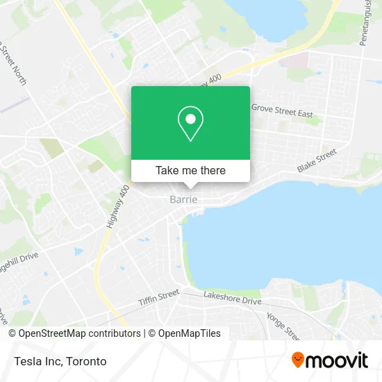 Tesla Inc map