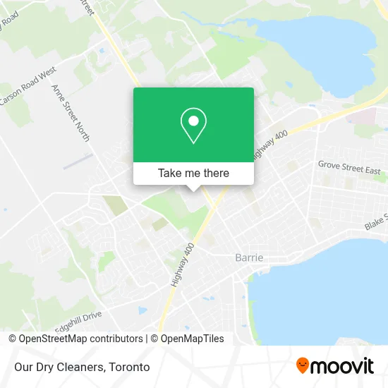 Our Dry Cleaners map