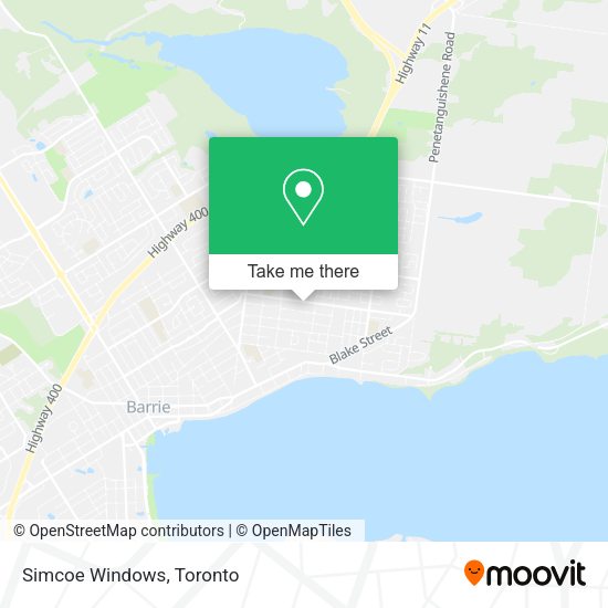 Simcoe Windows map