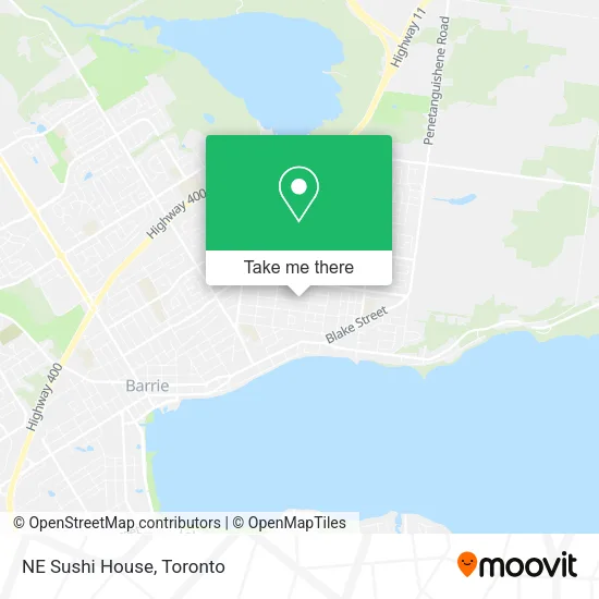NE Sushi House map