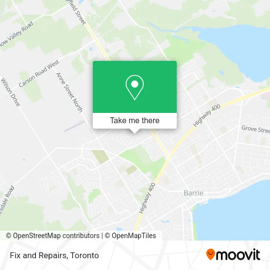 Fix and Repairs map