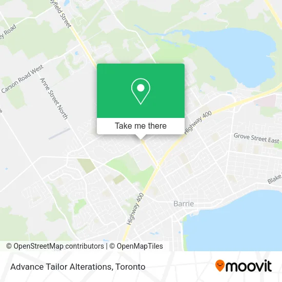 Advance Tailor Alterations map