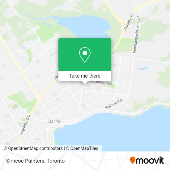 Simcoe Painters map