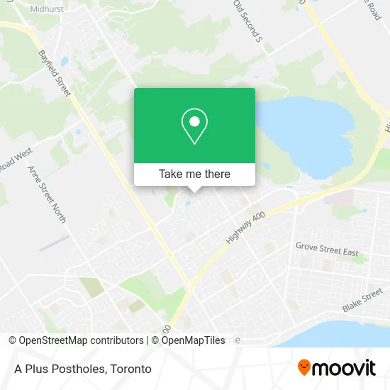 A Plus Postholes map