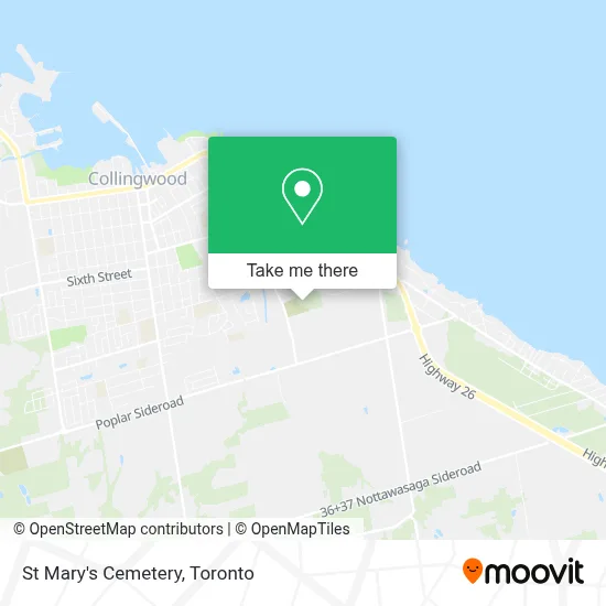 St Mary's Cemetery map