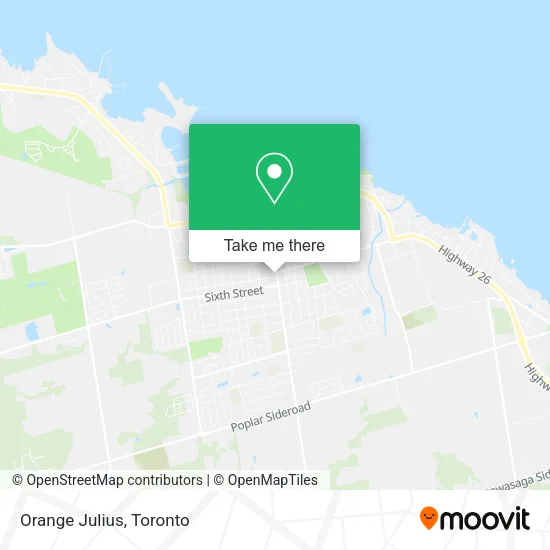 Orange Julius map